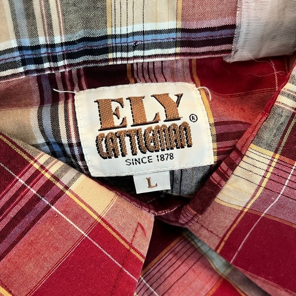 Vintage Ely Cattleman Western Pearl Snap Rockabilly Rancher Button Down Shirt - Picture 5 of 5